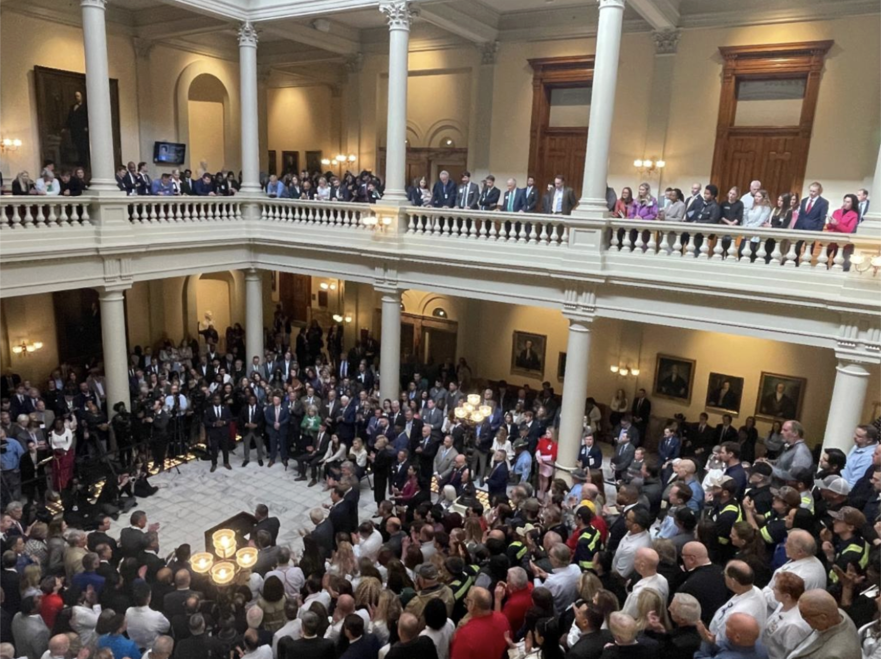 Georgia Capitol During Tort Reform Press Conference